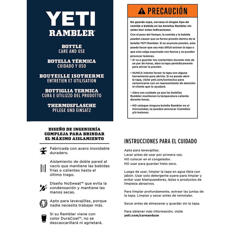 21070100005 TAPA CHUG PARA RAMBLER BOTTLE NEGRA MARCA YETI