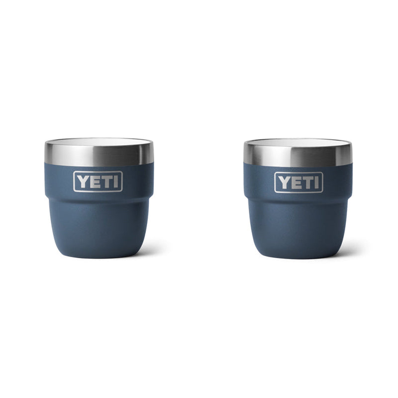 21071504001 TAZA RAMBLER 4oz STACKABLE 2 PIEZAS MARINO MARCA YETI