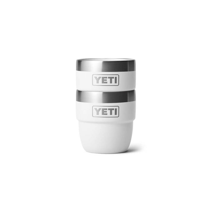 21071504002 TAZA RAMBLER 4oz STACKABLE 2 PIEZAS  BLANCO MARCA YETI