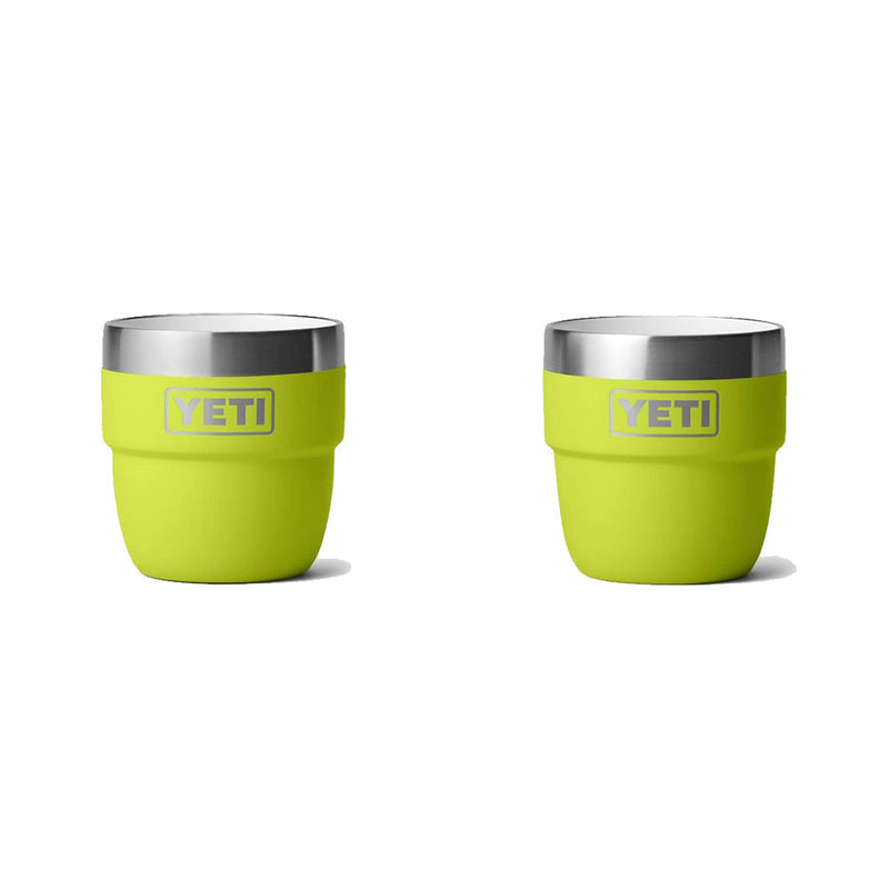 21071502522 TAZA RAMBLER 4oz STACKABLE 2 PIEZAS CHARTREUSE MARCA YETI