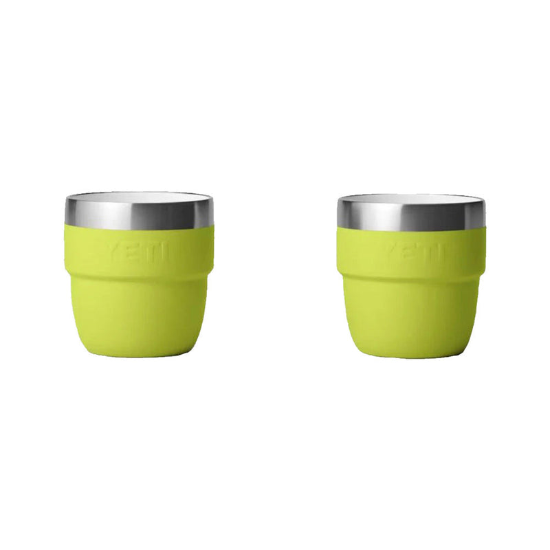21071502522 TAZA RAMBLER 4oz STACKABLE 2 PIEZAS CHARTREUSE MARCA YETI