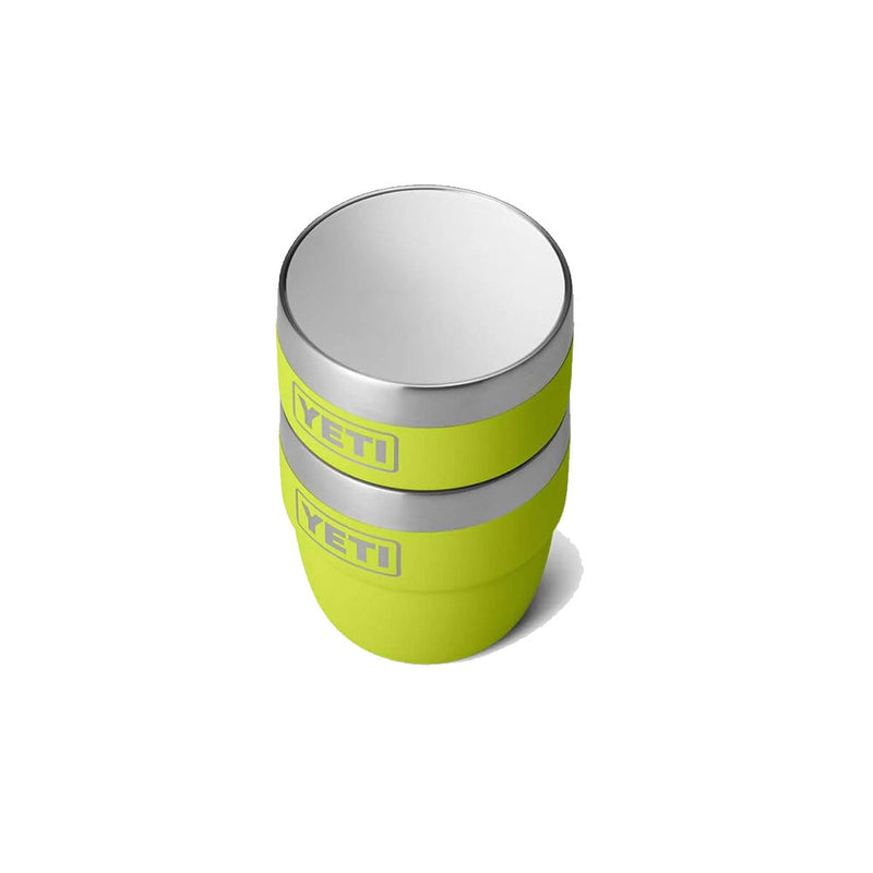21071502522 TAZA RAMBLER 4oz STACKABLE 2 PIEZAS CHARTREUSE MARCA YETI