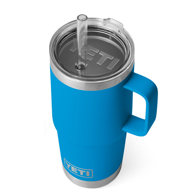 21071502678 TERMO RAMBLER 25oz STRAW MUG BIG WAVE BLUE MARCA YETI