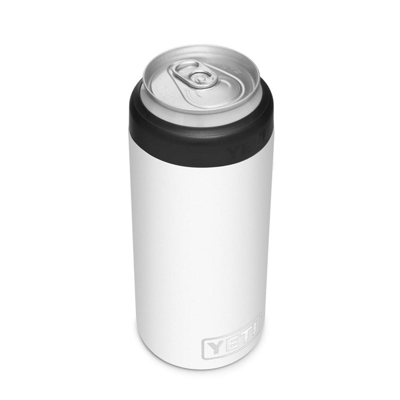 21071504066 PORTA LATA RAMBLER COLSTER SLIM BLANCO MARCA YETI