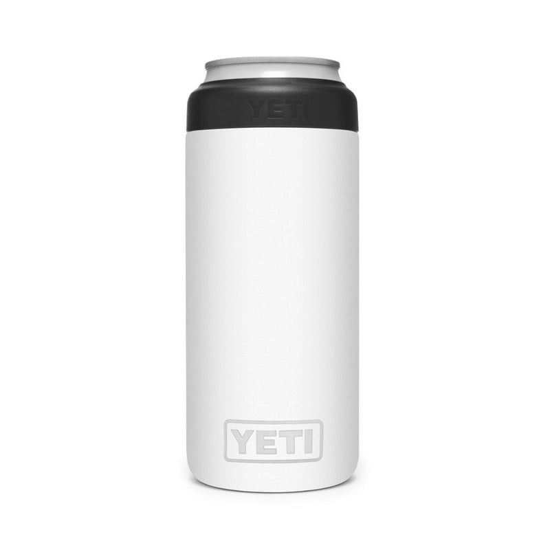21071504066 PORTA LATA RAMBLER COLSTER SLIM BLANCO MARCA YETI