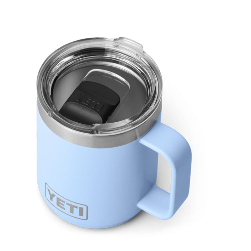 21071504631 TAZA RAMBLER 10oz STACKABLE MUG TAPA MAGNETICA BIG SKY BLUE MARCA YETI