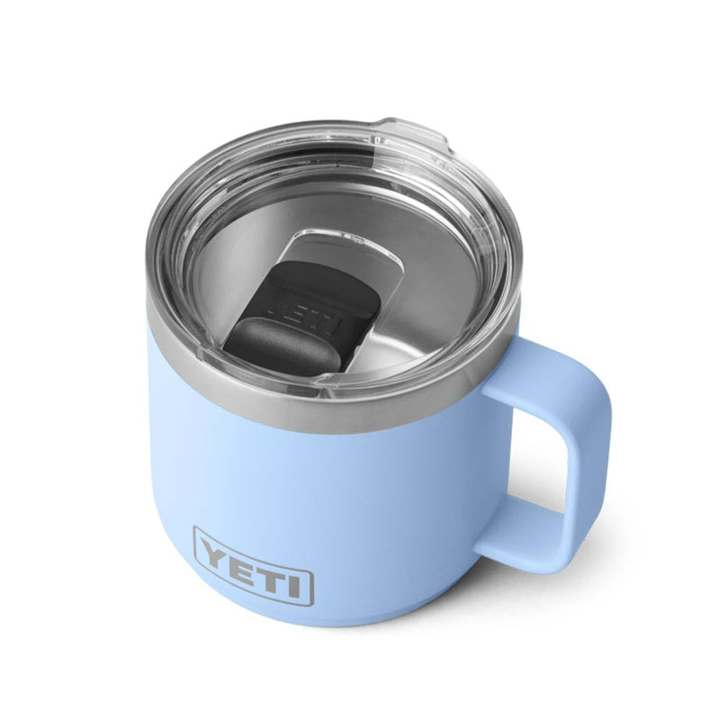 21071504635 TAZA RAMBLER 14oz MUG 2.0 TAPA MAGNETICA BIG SKY BLUE MARCA YETI