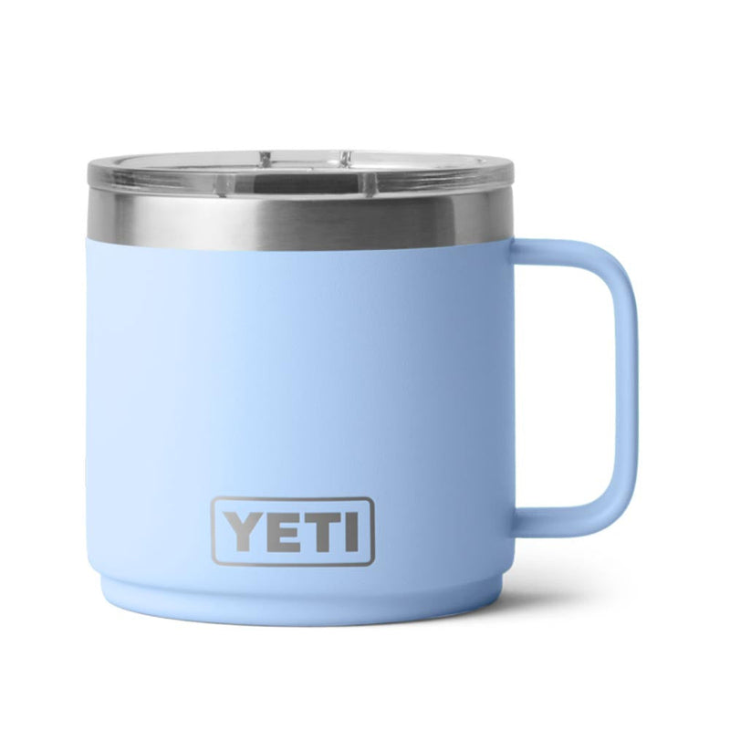 21071504635 TAZA RAMBLER 14oz MUG 2.0 TAPA MAGNETICA BIG SKY BLUE MARCA YETI