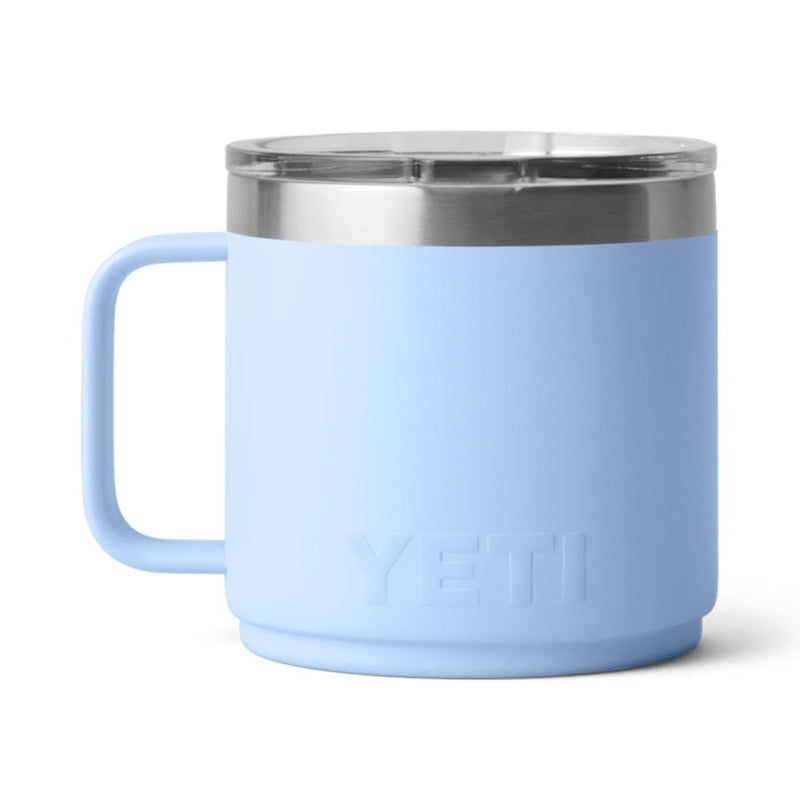 21071504635 TAZA RAMBLER 14oz MUG 2.0 TAPA MAGNETICA BIG SKY BLUE MARCA YETI
