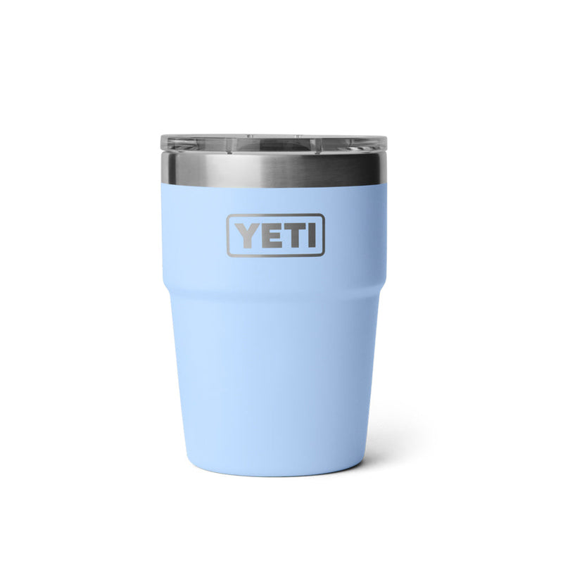 21071504638 TERMO RAMBLER 16oz STACKABLE CUP TAPA MAGNETICA BIG SKY BLUE MARCA YETI