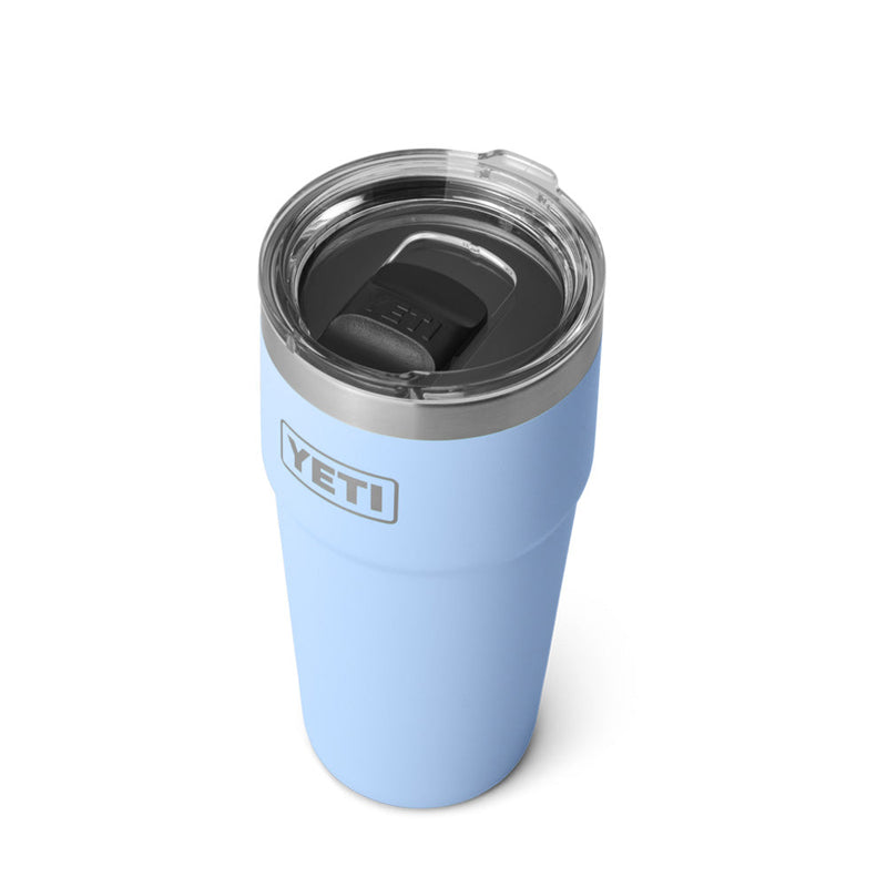 21071504642 TERMO RAMBLER 20oz STACKABLE CUP TAPA MAGNETICA BIG SKY BLUE MARCA YETI