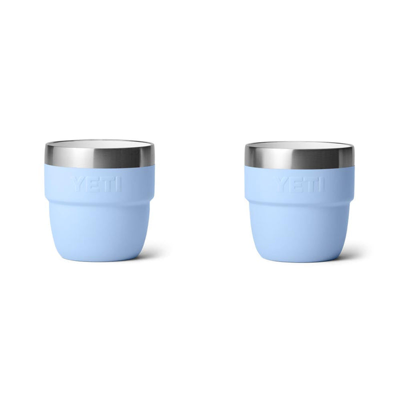 21071504657 TAZA RAMBLER 4oz STACKABLE 2 PIEZAS BIG SKY BLUE MARCA YETI
