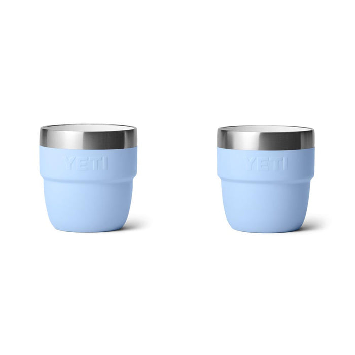 21071504657 TAZA RAMBLER 4oz STACKABLE 2 PIEZAS BIG SKY BLUE MARCA YETI