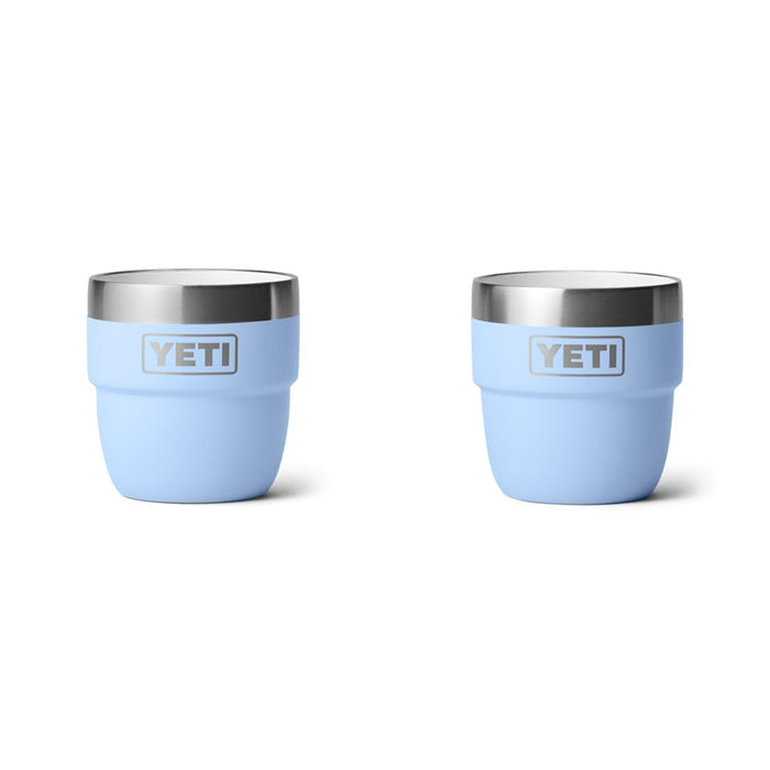 21071504657 TAZA RAMBLER 4oz STACKABLE 2 PIEZAS BIG SKY BLUE MARCA YETI