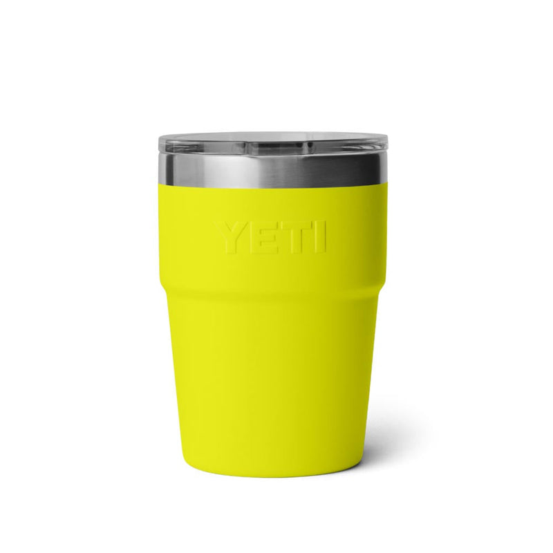 21071504707 TERMO RAMBLER 16oz STACKABLE CUP TAPA MAGNETICA FIREFLY YELLOW MARCA YETI