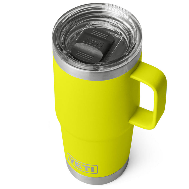 21071504712 TAZA RAMBLER 20oz TRAVEL MUG CON TAPA STRONGHOLD FIREFLY YELLOW MARCA YETI