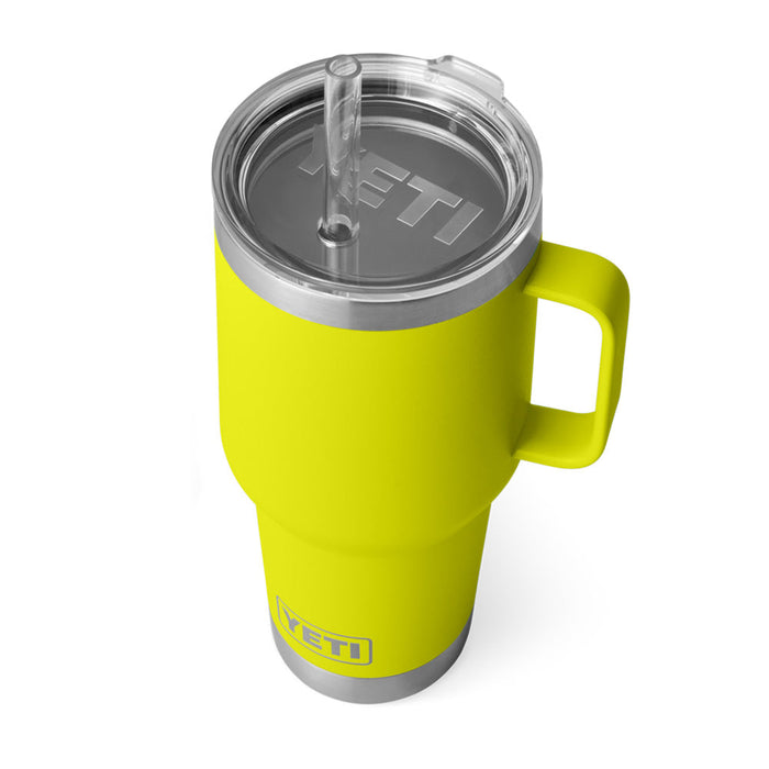 21071504724 TERMO RAMBLER 35oz STRAW MUG FIREFLY YELLOW MARCA YETI