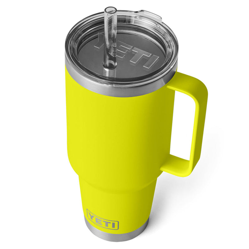 21071504728 TERMO RAMBLER 42oz STRAW MUG FIREFLY YELLOW MARCA YETI