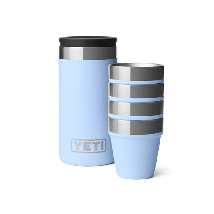 21071506268 VASITOS DE SHOT 4 PIEZAS BIG SKY BLUE MARCA YETI