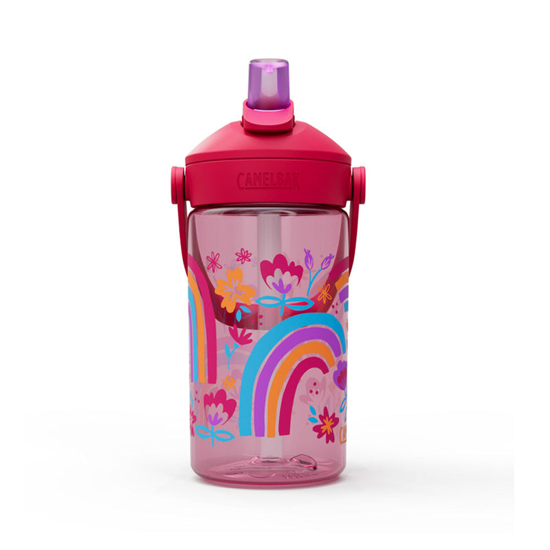 2860601041 BOTELLA THRIVE FLIP STRAW KIDS TRITAN 400ml RAINBOW FLORAL MARCA CAMELBAK