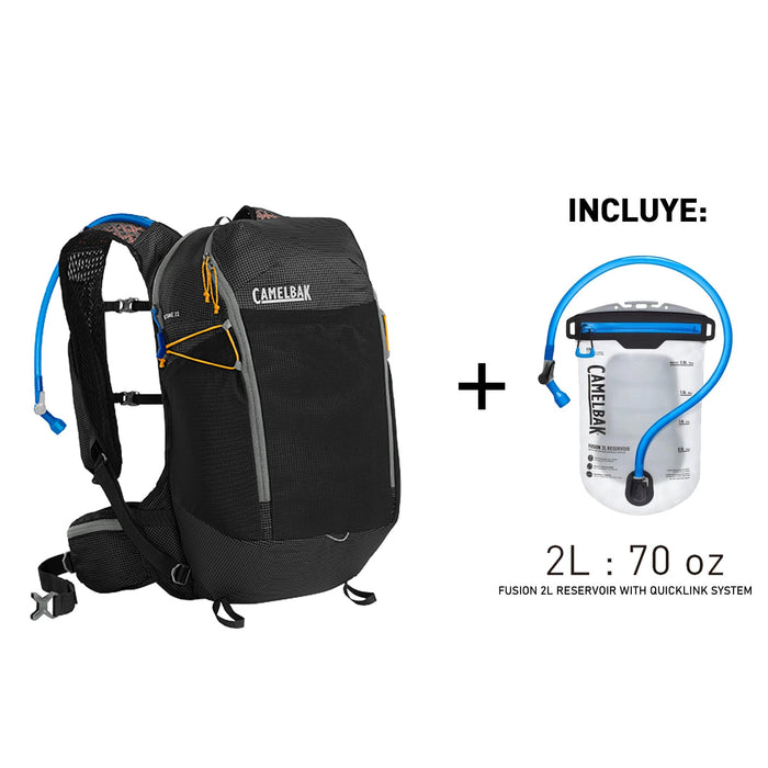 2885001000P MOCHILA DE HIDRATACION OCTANE 22 2Lt NEGRO/APRICOT MARCA CAMELBAK