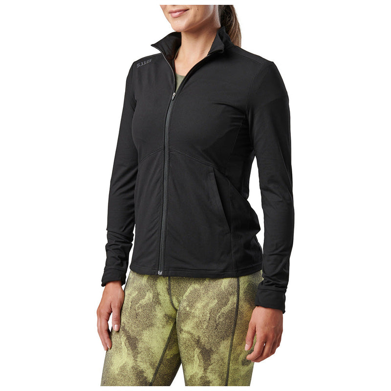 66028-019 SUDADERA CATALYST CON CIERRE COMPLETO PARA DAMA NEGRA MARCA 5.11 TACTICAL