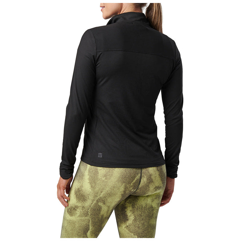 66028-019 SUDADERA CATALYST CON CIERRE COMPLETO PARA DAMA NEGRA MARCA 5.11 TACTICAL