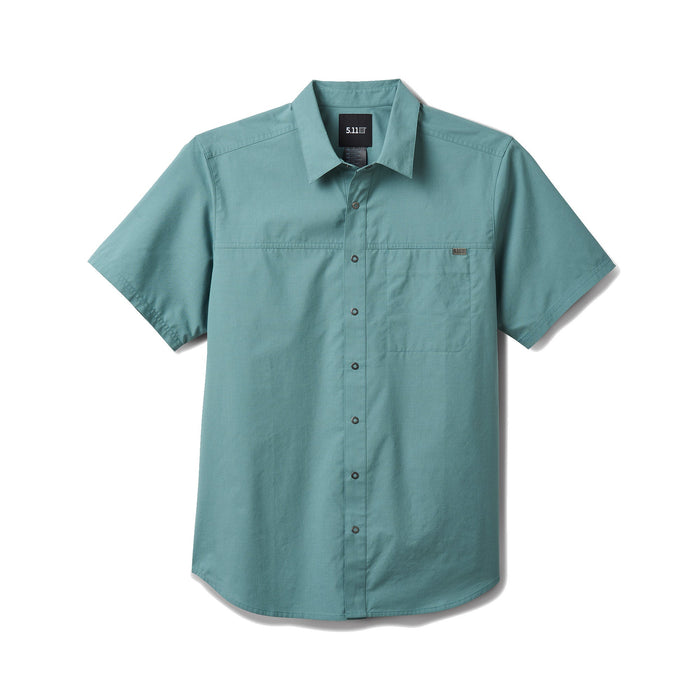 71203-1180 CAMISA WYATT M/C BLUE AGAVE MARCA 5.11 TACTICAL