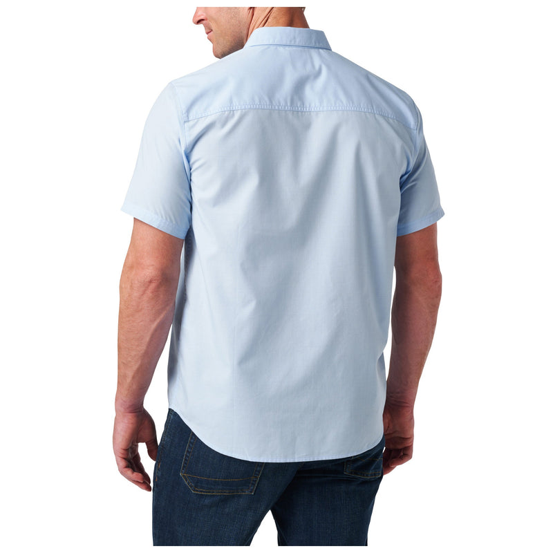 71203-587 CAMISA WYATT M/C H2O BLUE MARCA 5.11  TACTICAL