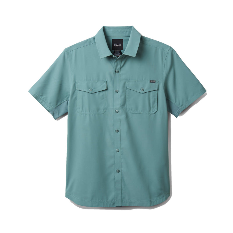 71208-1180 CAMISA MARKSMAN M/C BLUE AGAVE MARCA 5.11 TACTICAL