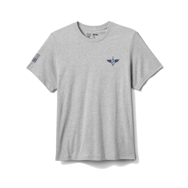 76166AHF-016 PLAYERA TBL MISSION HEATHER GREY MARCA 5.11 TACTICAL