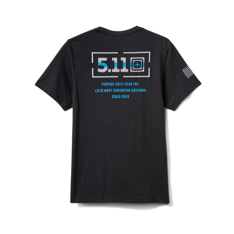 76166AHF-019 PLAYERA TBL MISSION NEGRA MARCA 5.11 TACTICAL