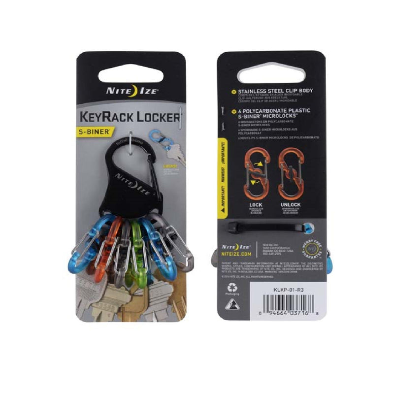 KLKP-01-R3 LLAVERO KEY RACK S NEGRO MARCA NITE IZE