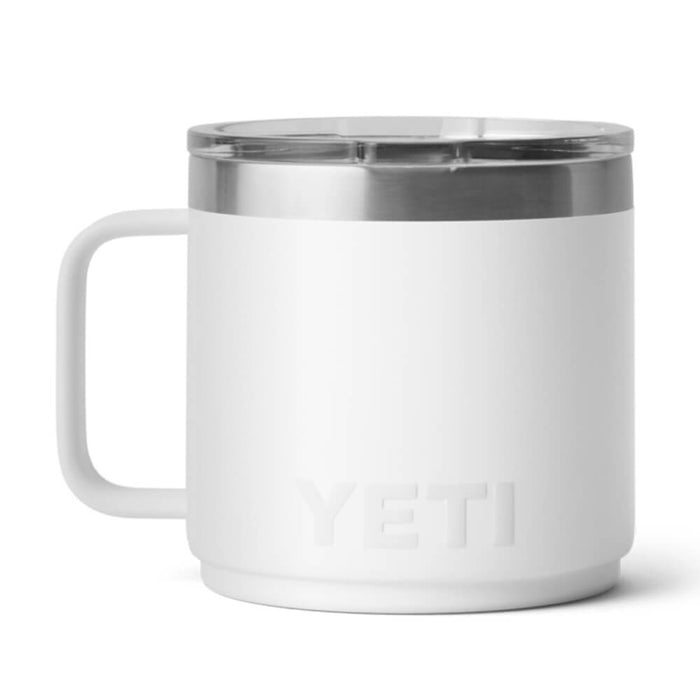 21071502804 TAZA RAMBLER 14oz MUG 2.0 TAPA MAGNETICA BLANCO MARCA YETI