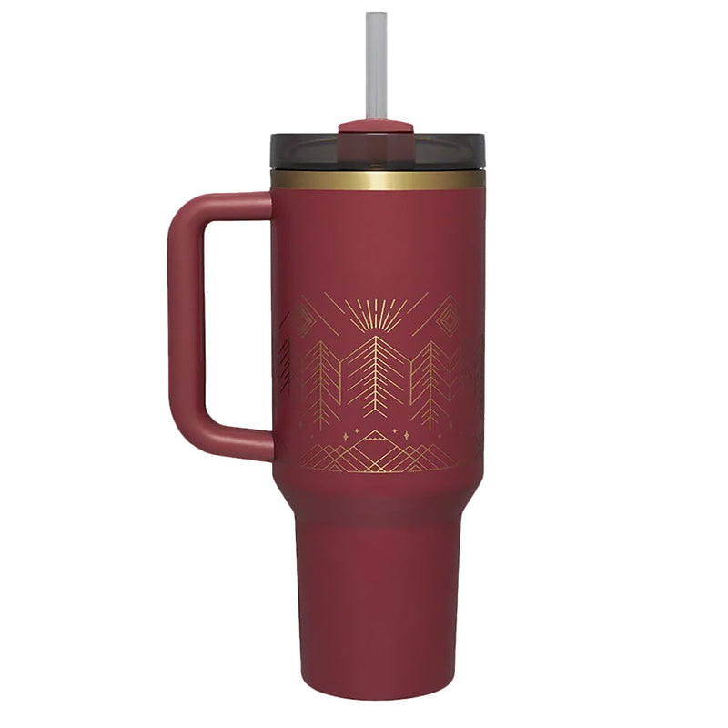 99299PT TERMO QUENCHER 2.0 40oz CRANBERRY WINTERSCAPE MARCA STANLEY