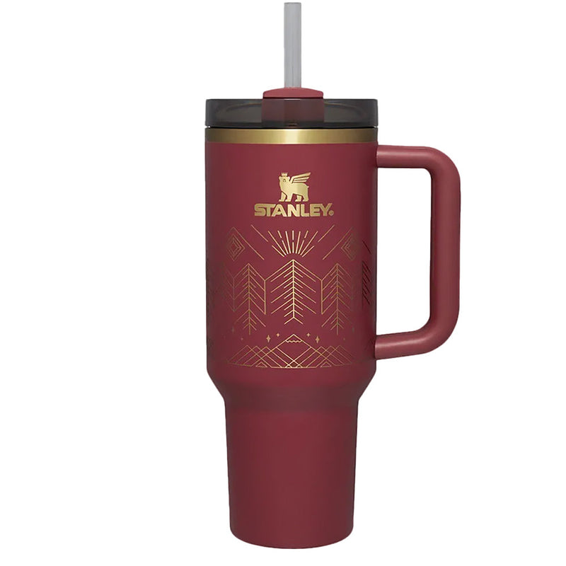 99299PT TERMO QUENCHER 2.0 40oz CRANBERRY WINTERSCAPE MARCA STANLEY