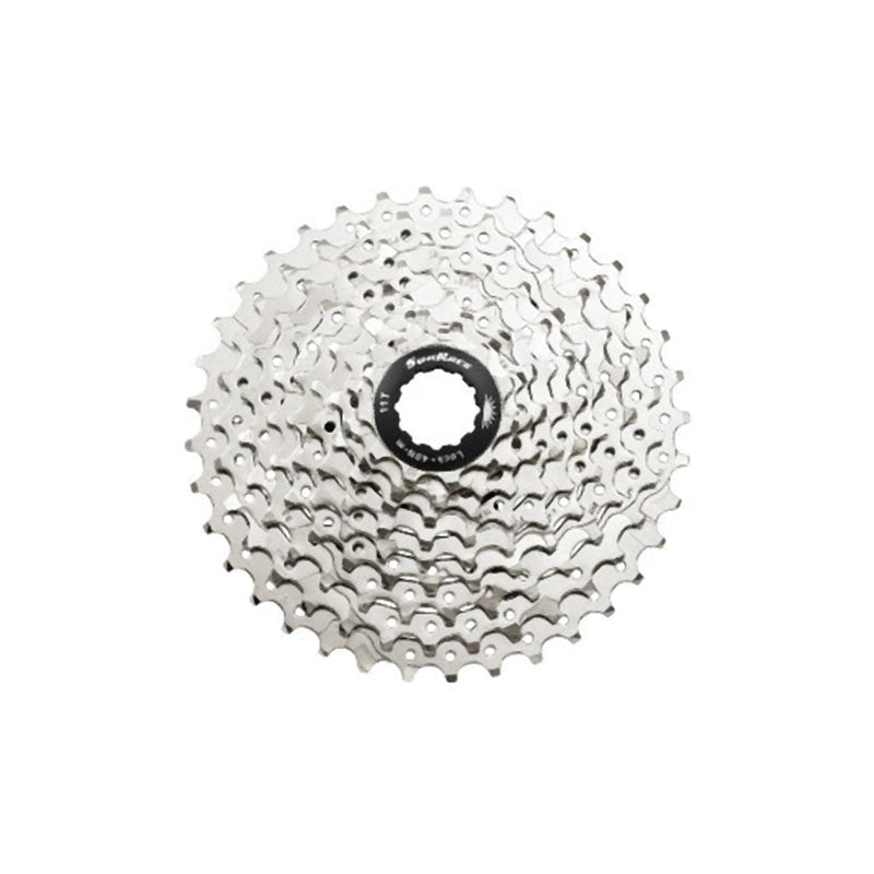 CSESUN0048 CASSETTE DE PIÑONES RUTA CSR91 9P 11/28D CAJITA CSR91.9AS0.NS1.BXB NICKEL PLATA SUNRACE