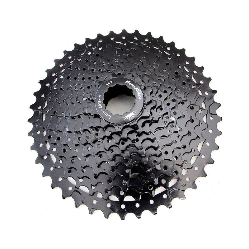 CSESUN0057 CASSETTE DE PIÑONES MTB CSMS3 10P 11/42D CAJITA CSMS3.TAY0.ES0.BXB ZINC NEGRO SUNRACE