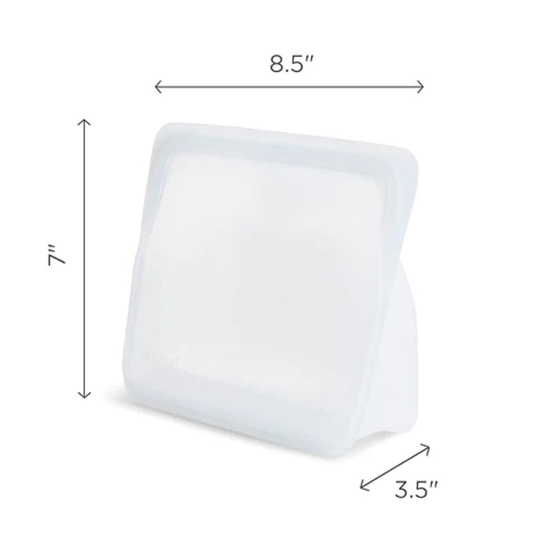 STSU01 BOLSA REUTILIZABLE DE SILICONA STAND-UP MID CLEAR MARCA STASHER