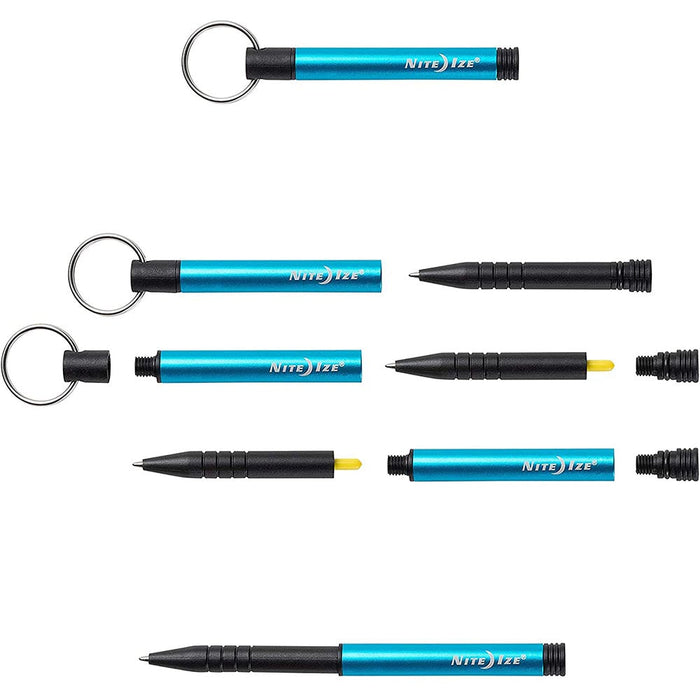 LLAVERO PLUMA AZUL MARCA NITE IZE