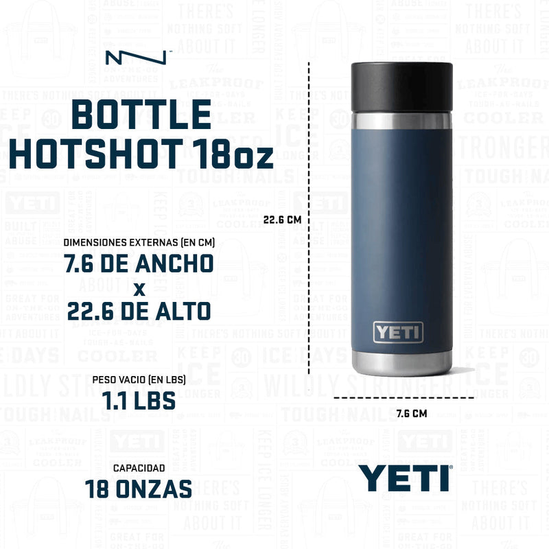 21071504031 TERMO RAMBLER 18oz HOTSHOT MARINO MARCA YETI