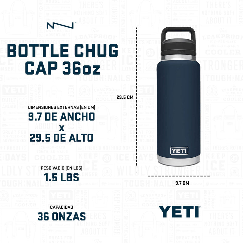 21071503824 TERMO RAMBLER 36oz CHUG CAP NEGRO MARCA YETI