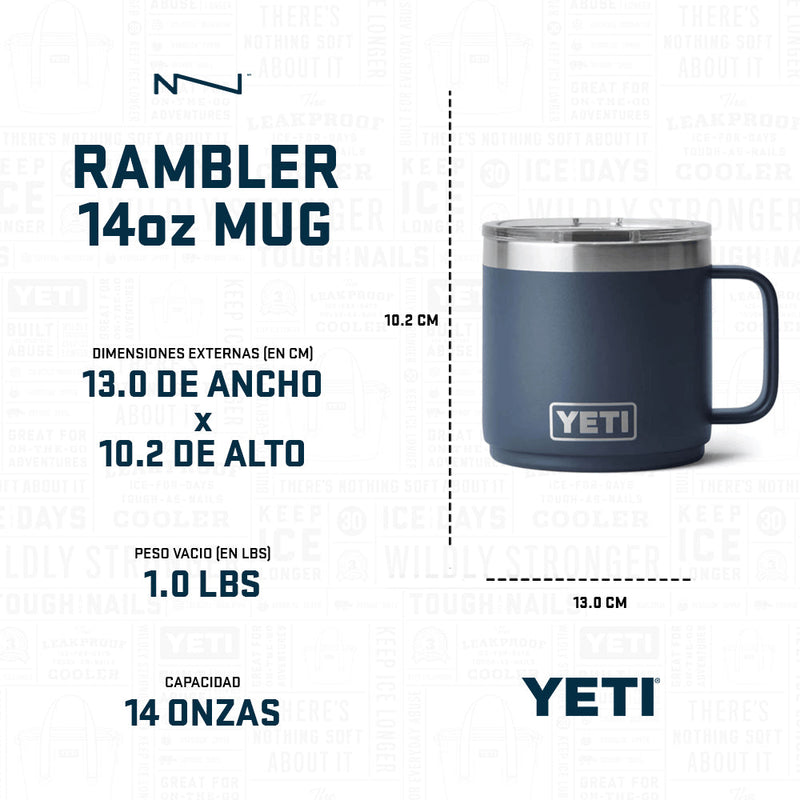 21071504773 TAZA RAMBLER 14oz MUG 2.0 TAPA MAGNETICA ULTRAMARINE VIOLET MARCA YETI