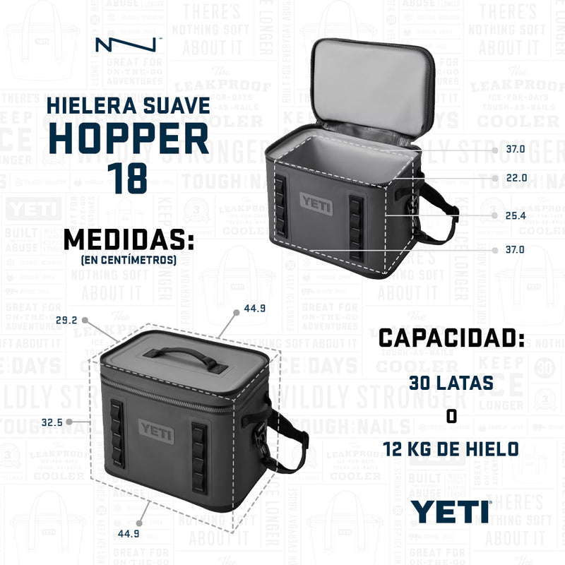 18060131606 HIELERA SUAVE HOPPER FLIP 18 FIREFLY YELLOW MARCA YETI