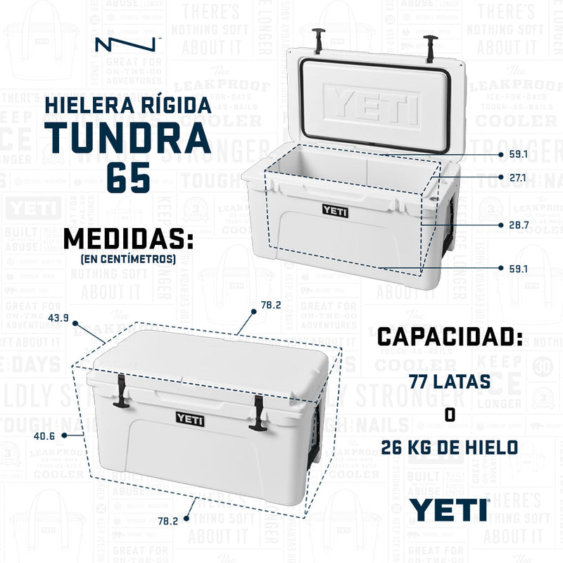 10065450002 HIELERA RIGIDA TUNDRA 65 FIREFLY YELLOW MARCA YETI