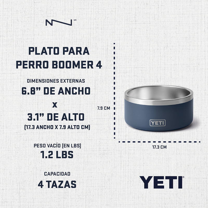 21071504692 PLATO PARA PERRO BOOMER 4 FIREFLY YELLOW MARCA YETI