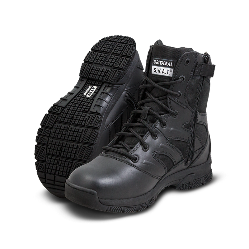 155201 BOTA FORCE 8" CON CIERRE NEGRA MARCA ORIGINAL FOOTWEAR