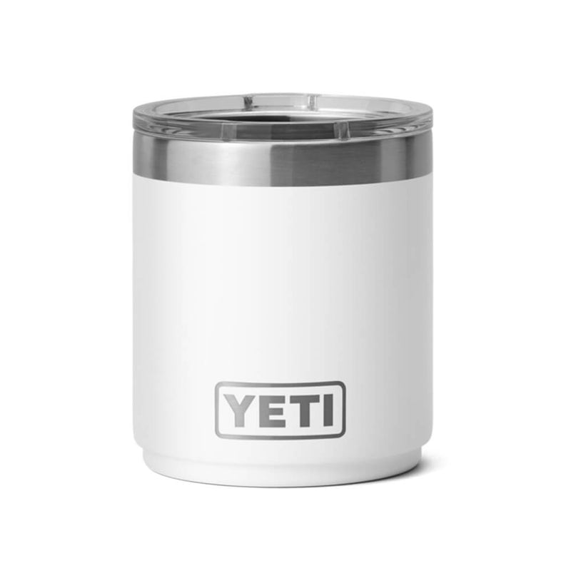 21071504012 TERMO RAMBLER 10oz LOWBALL 2.0 TAPA MAGNETICA BLANCO MARCA YETI