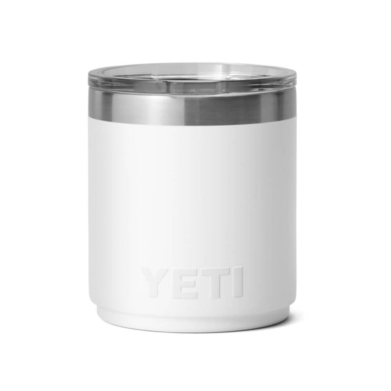 21071504012 TERMO RAMBLER 10oz LOWBALL 2.0 TAPA MAGNETICA BLANCO MARCA YETI