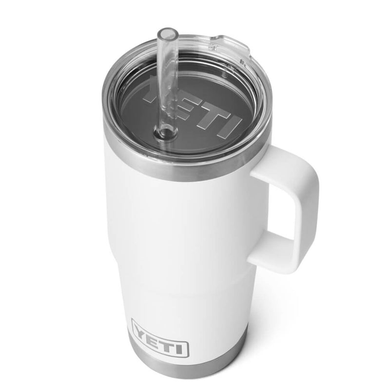 21071502243 TERMO RAMBLER 25oz STRAW MUG BLANCO MARCA YETI